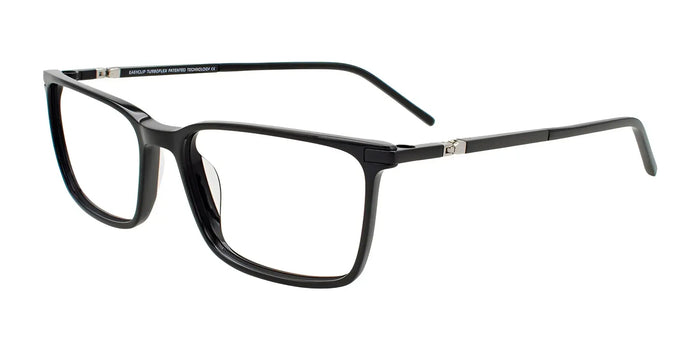 EasyClip EC695 Eyeglasses with Clip-on Sunglasses | Size 55 / Black