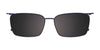 EasyClip EC695 Eyeglasses with Clip-on Sunglasses | Size 55 / Clip Only (Color №020)