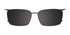 EasyClip EC695 Eyeglasses with Clip-on Sunglasses | Size 55 / Clip Only (Color №090)