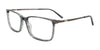 EasyClip EC696 Eyeglasses with Clip-on Sunglasses | Size 55 / Transparent Grey