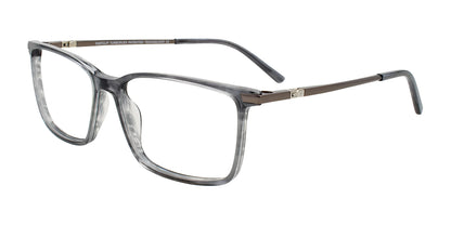 EasyClip EC696 Eyeglasses with Clip-on Sunglasses Transparent Grey