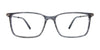 EasyClip EC696 Eyeglasses with Clip-on Sunglasses | Size 55 / Drark Blue