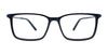 EasyClip EC696 Eyeglasses with Clip-on Sunglasses | Size 55 / Drark Blue