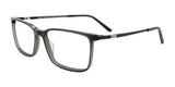 EasyClip EC696 Eyeglasses with Clip-on Sunglasses | Size 55