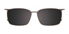 EasyClip EC696 Eyeglasses with Clip-on Sunglasses | Size 55 / Clip Only (Color №020)