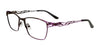 EasyClip EC703 Eyeglasses with Clip-on Sunglasses | Size 51 / Brown & Plum