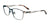 EasyClip EC703 Eyeglasses with Clip-on Sunglasses | Size 51 / Teal & Gold