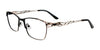 EasyClip EC703 Eyeglasses with Clip-on Sunglasses | Size 51 / Black & Gold