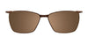 EasyClip EC703 Eyeglasses with Clip-on Sunglasses | Size 51 / Clip Only (Color №010)
