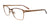 EasyClip EC704 Eyeglasses with Clip-on Sunglasses | Size 53 / Brown & Gold