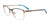 EasyClip EC704 Eyeglasses with Clip-on Sunglasses | Size 53 / Teal & Gold