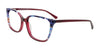 EasyClip EC706 Eyeglasses | Size 55 / Brugundy & Multicolor