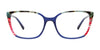 EasyClip EC706 Eyeglasses | Size 55 / Blue & Multicolor