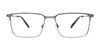 EasyClip EC707 Eyeglasses | Size 55 / Black & Steel