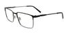 EasyClip EC707 Eyeglasses | Size 55 / Black & Steel