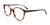 EasyClip EC709 Eyeglasses with Clip-on Sunglasses | Size 51 / Brown & Multicolor Stripes
