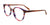 EasyClip EC709 Eyeglasses with Clip-on Sunglasses | Size 51 / Purple & Multicolor Stripes