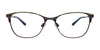 EasyClip EC710 Eyeglasses with Clip-on Sunglasses | Size 54 / Black & Multicolor Stripes