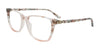 EasyClip EC711 Eyeglasses with Clip-on Sunglasses | Size 54 / Beige & Multicolor