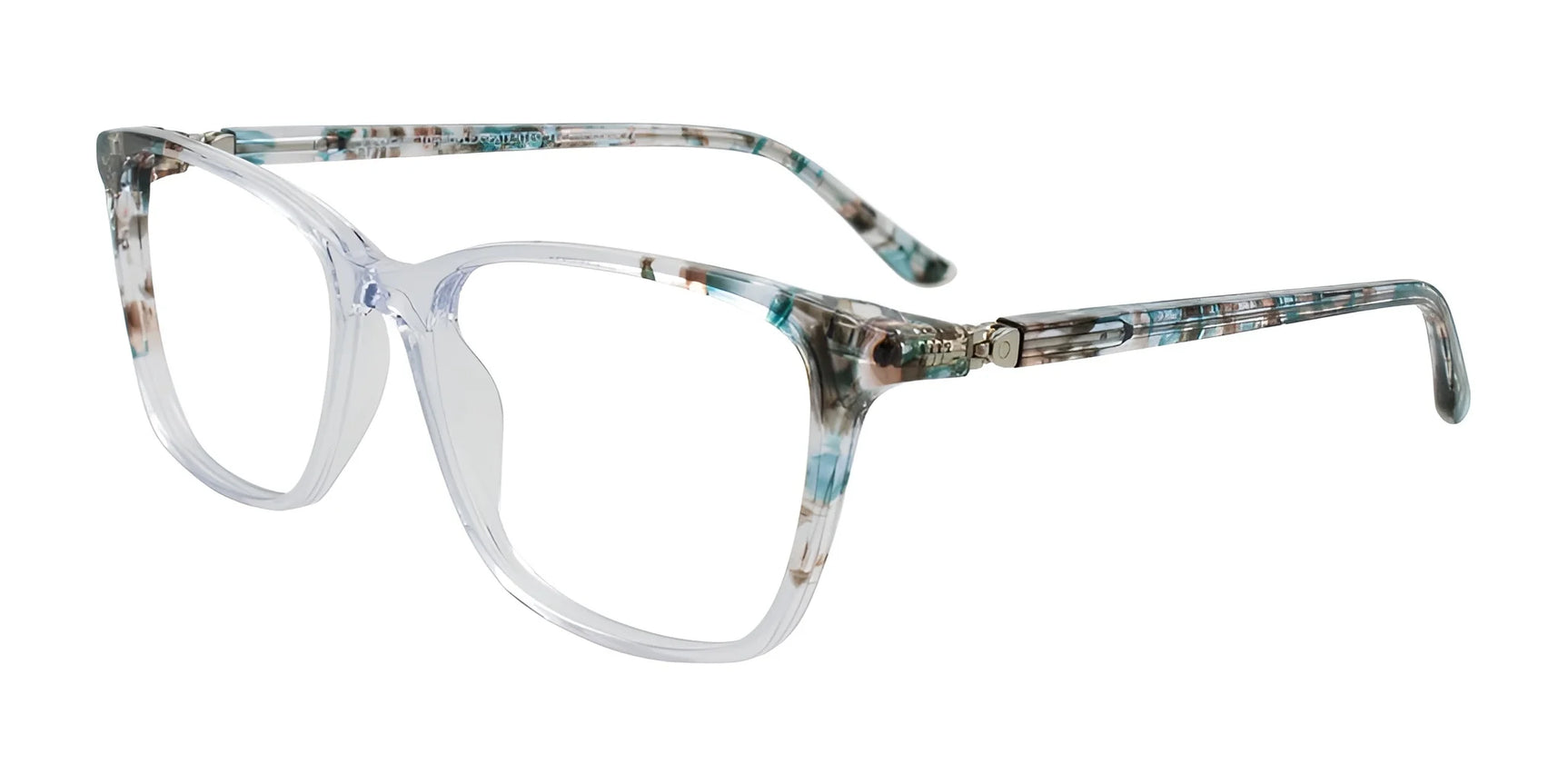 EasyClip EC711 Eyeglasses Teal & Multicolor