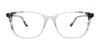 EasyClip EC711 Eyeglasses with Clip-on Sunglasses | Size 54 / Light Pink & Multicolor