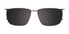 EasyClip EC712 Eyeglasses with Clip-on Sunglasses | Size 55 / Clip Only (Color №020)