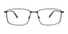 EasyClip EC713 Eyeglasses with Clip-on Sunglasses | Size 56 / Satin Black