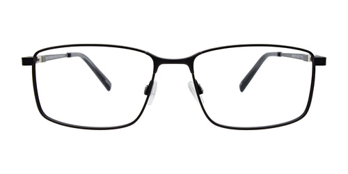 EasyClip EC713 Eyeglasses with Clip-on Sunglasses / Size 56 / Satin Black