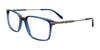 EasyClip EC714 Eyeglasses with Clip-on Sunglasses | Size 54 / Blue Transparent