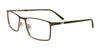 EasyClip EC715 Eyeglasses | Size 55 / Khaki & Light Copper