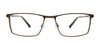 EasyClip EC715 Eyeglasses | Size 55 / Black & Steel