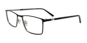 EasyClip EC715 Eyeglasses | Size 55 / Black & Steel