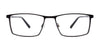 EasyClip EC715 Eyeglasses | Size 55 / Black & Steel