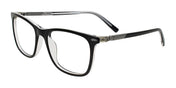 EasyClip EC722 Eyeglasses | Size 47 / Black On Crystal