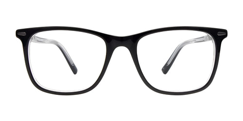 EasyClip EC722 Eyeglasses / Size 47 / Black On Crystal