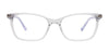 EasyClip EC723 Eyeglasses with Clip-on Sunglasses | Size 53 / Black Transparent
