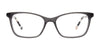 EasyClip EC723 Eyeglasses with Clip-on Sunglasses | Size 53 / Black Transparent