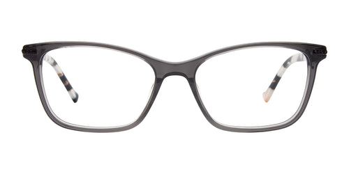 EasyClip EC723 Eyeglasses with Clip-on Sunglasses / Size 53 / Black Transparent