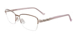 EasyClip EC724 Eyeglasses Brown & Pink