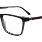 Transparent Dark Grey & Red