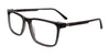 EasyClip EC727 Eyeglasses | Size 55 / Transparent Dark Grey & Red