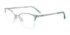 EasyClip EC730 Eyeglasses | Size 51 / Steel & Teal