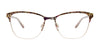 EasyClip EC732 Eyeglasses | Size 53 / Animal Patter & Soft Gold