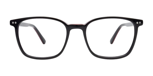 EasyClip EC733 Eyeglasses / Size 48 / Black & Red