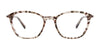 Easyclip EC736 Eyeglasses with Clip-on Sunglasses | Size 50 / Brown