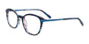 Easyclip EC736 Eyeglasses with Clip-on Sunglasses | Size 50 / Blue