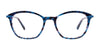Easyclip EC736 Eyeglasses with Clip-on Sunglasses | Size 50 / Brown