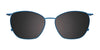 Easyclip EC736 Eyeglasses with Clip-on Sunglasses | Size 50 / Color №050