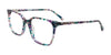 EasyClip EC737 Eyeglasses | Size 53 / Teal & Brown & Purple