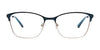 Easyclip EC752 Eyeglasses with Clip-on Sunglasses | Size 53 / Teal